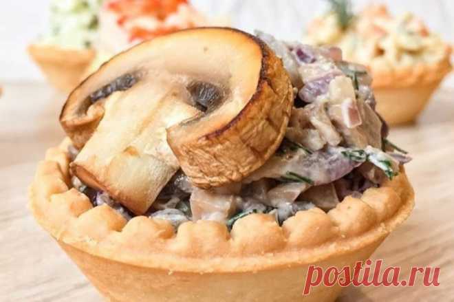 15 лучших рецептов тарталеток с курицей и грибами