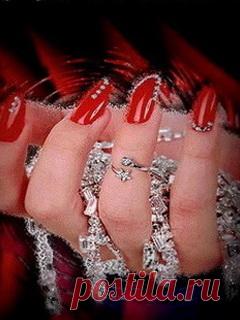 Дизайн ногтей "Бантики и точечки" - Nail Design "Bows and dots"