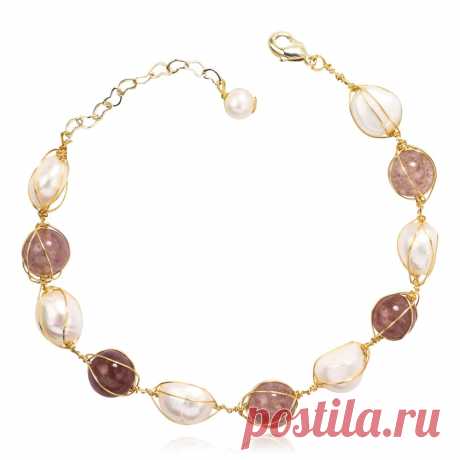 Браслет с барочным жемчугом, Grande Stella (Арт.: 80291-7) купить по выгодной цене в Интернет-магазине Море блеска