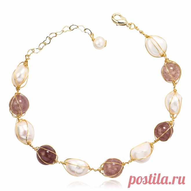 Браслет с барочным жемчугом, Grande Stella (Арт.: 80291-7) купить по выгодной цене в Интернет-магазине Море блеска