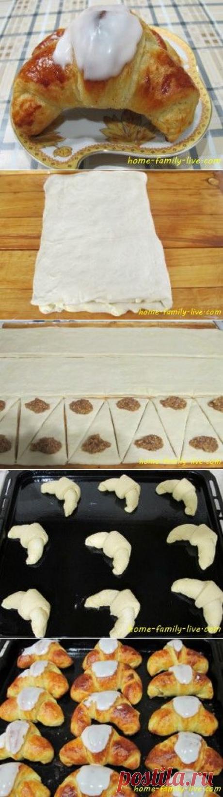 Слойка с марципаном - пошаговый рецепт с фотоКулинарные рецепты