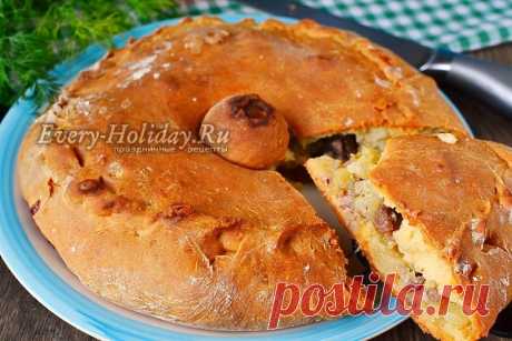 Татарский пирог с мясом и картошкой, рецепт с фото