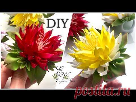 МК 💥 космической КРАСОТЫ 💥 ЦВЕТЫ из фоамирана на резинки, заколки... | JEWELRY with your own hands - YouTube