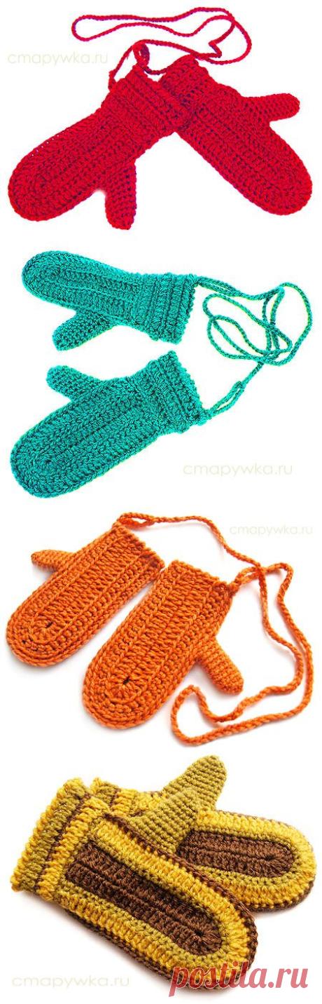 Вязаные рукавички - мастер-класс - Варежки,перчатки,митенки - Вязание крючком -МАСТЕР-КЛАССЫ ПО РУКОДЕЛИЮ- Страна рукоделия