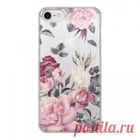 Чехол для iPhone 7, объёмная печать "цветы" от Vita Lobas - Printio