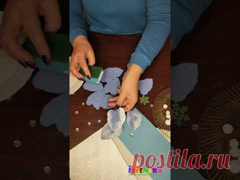❄️Так просто, а получается очень реалистично! Новогодние морозные листики из фоамирана #shorts