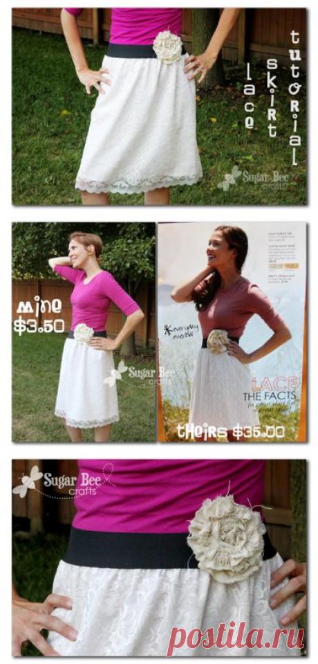Как сшить юбку на широкой резинке - Ручная работа и креатив - интернет-журнал | Поделки своими руками