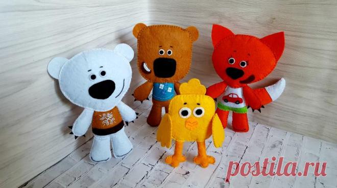 Игрушки из фетра. Схемы и выкройки фетровых игрушек для начинающих