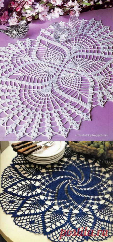 Красивые салфетки крючком и схемы к ним. / Обсуждение на LiveInternet - Российский Сервис Онлайн-Дневников
