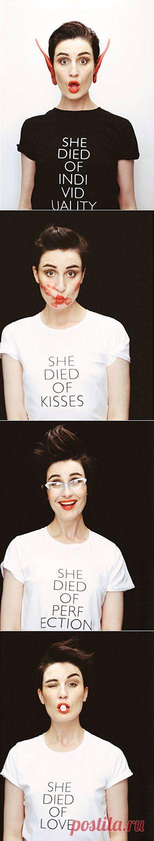Серия забавных принтов / Рисунки и надписи / Модный сайт о стильной переделке одежды и интерьера