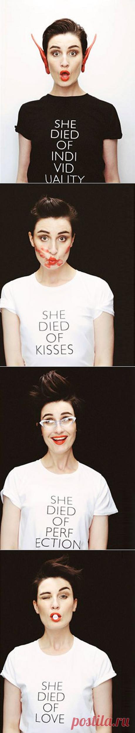 Серия забавных принтов / Рисунки и надписи / Модный сайт о стильной переделке одежды и интерьера
