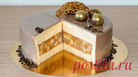 Муссовый торт Яблоки в карамели | Mousse Caramel Apple Cake Recipe    https://www.youtube.com/watch?v=DRNwiyO70Ak