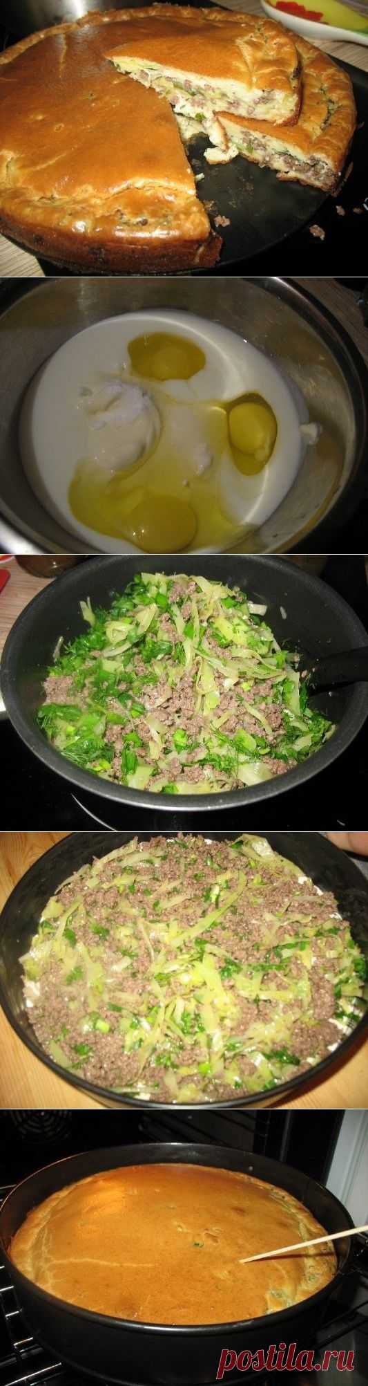 Супер нежный пирог с капустой и мясом - Простые рецепты Овкусе.ру