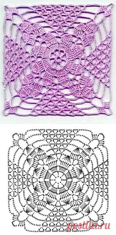 Моя подборка схем вязания узоров и мотивов крючком | Мой Милый Дом – идеи рукоделия, вязание, декорирование интерьеров
