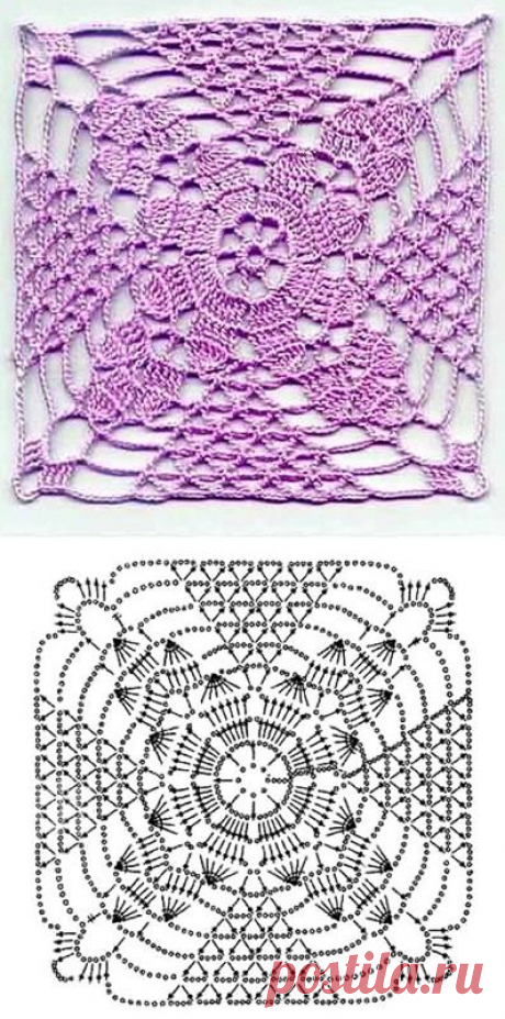 Моя подборка схем вязания узоров и мотивов крючком | Мой Милый Дом – идеи рукоделия, вязание, декорирование интерьеров