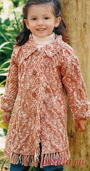 Платье-туника для девочки крючком