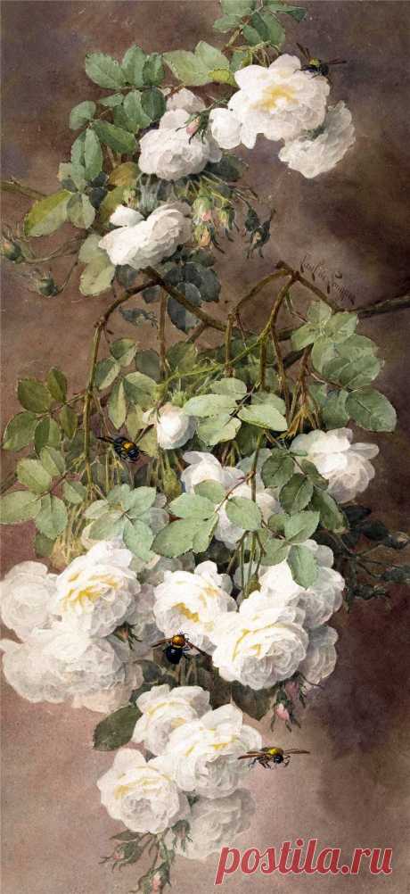 Цветочное...Paul de Longpre (1855-1911).