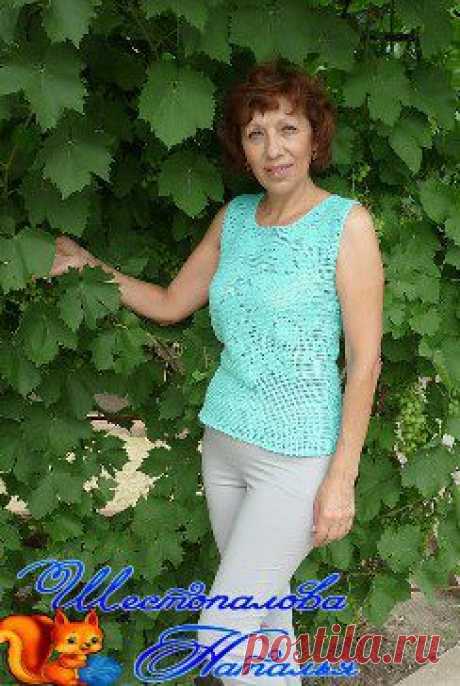 Вязание для больших и маленьких – Наталья Шестопалова (Андриевская добавила 2 фотографии в альбом Женские топы,майки, туники, кофточки с...