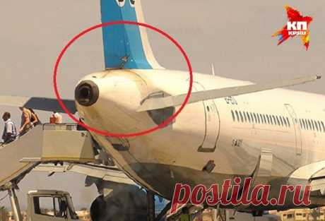 Это фото  Airbus A321 с трещиной на руле управления судна сделано еще в мае 2015 года | Выживи сам