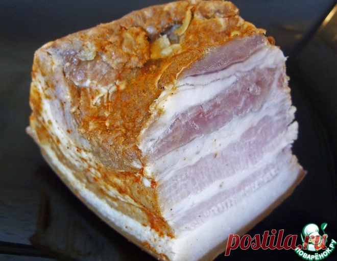 Ветчинная грудинка на квасе – кулинарный рецепт