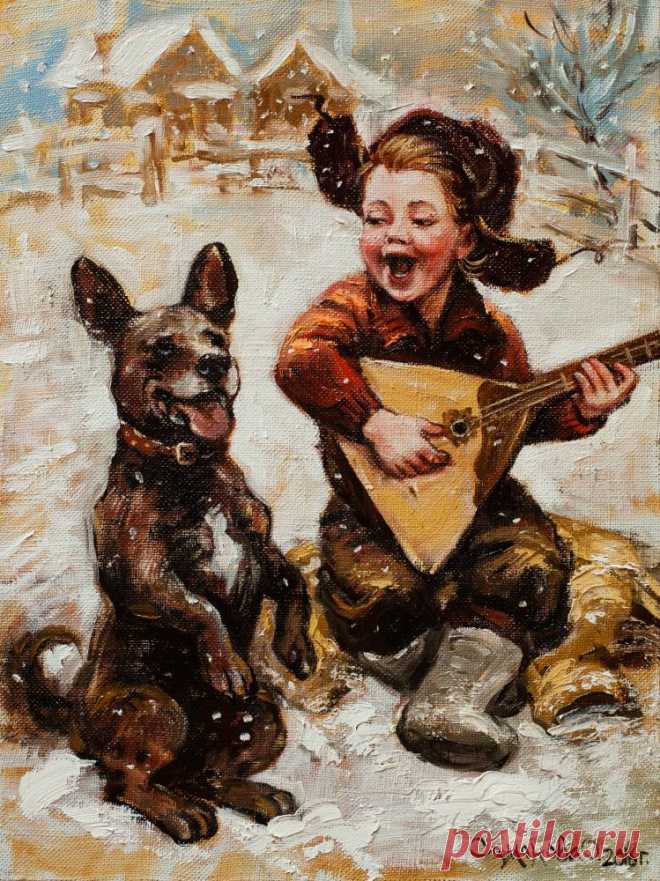 НЕЖНАЯ ДРУЖБА И ЛЮБОВЬ В КАРТИНАХ ОЛЬГИ СИМОНОВОЙ,