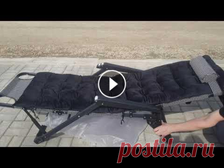 Шезлонг с матрасом. Распаковка с алиэкспресс. Очень удобное кресло шезлонг с мягким матрасом, подголовником, регулируемой по наклону спинкой и массажерами для ладоней. Кресло обтянуто плетёной сет...