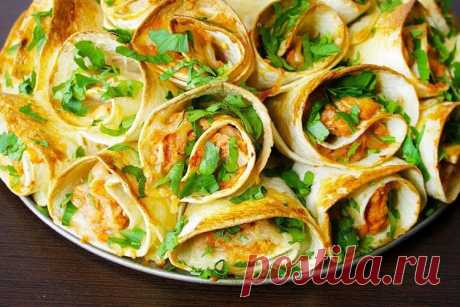 Закуски из лаваша - 15 быстрых и вкусных рецептов приготовления