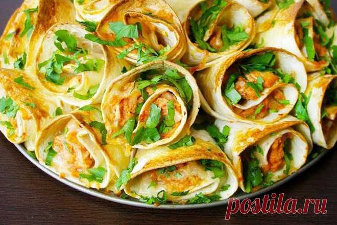 Закуски из лаваша - 15 быстрых и вкусных рецептов приготовления