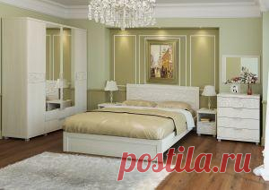 Модульная спальня Ирис, дуб Бодега (композиция 1) — Московский Дом Мебели