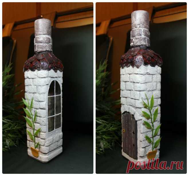 Украшение бутылки