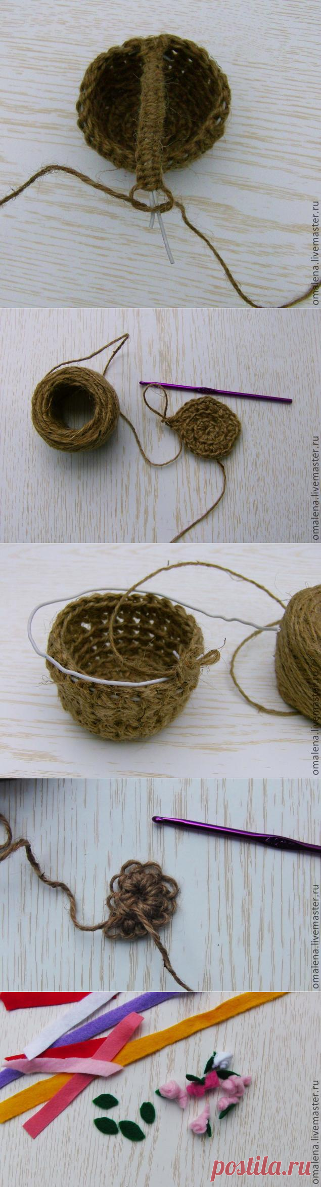 Делаем корзинку для кукол - Ярмарка Мастеров - ручная работа, handmade