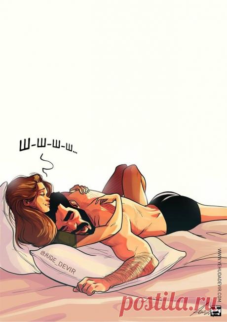 26 честных иллюстраций о том, каково это — быть женатым