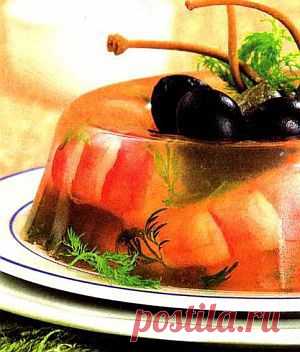 Заливное с креветками