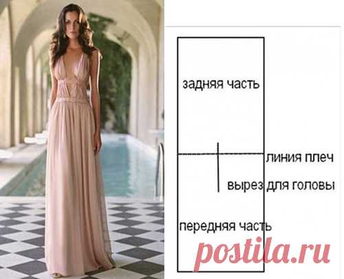 Блузки и платья из одного полотна! Простые выкройки » Женский Мир