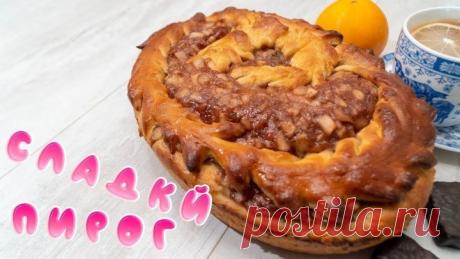 Яблочный пирог с вареньем "НЕЖНОСТЬ" очень вкусный нежный рецепт!