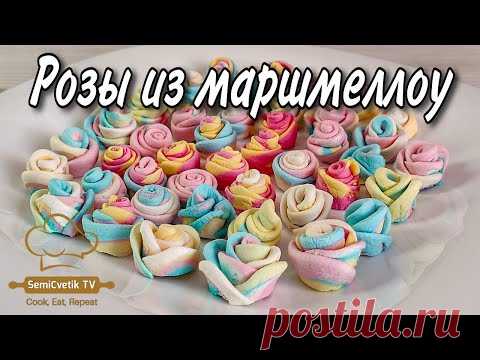 Декор для пасхальных куличей розы из маршмеллоу быстро просто а как красиво