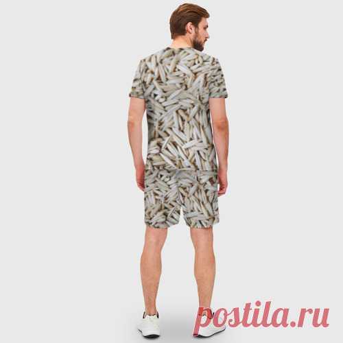 Мужской костюм с шортами 3D Зёрна овса - купить по цене 2680 руб в интернет-магазине Всемайки, арт 3651227