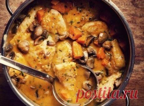 💋Спортивный вариант куриной грудки с грибами в сливочном соусе💋 / Вкусные привычки