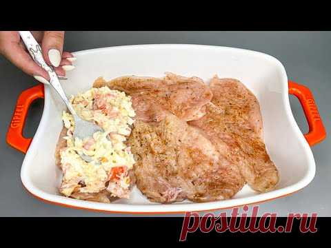 Куриная грудка,запечённая с овощами и сыром в духовке.