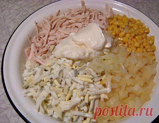 Нежный и легкий салатик 