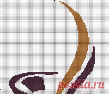 Кофе. Монохром 1 / Схемы вышивки крестиком / PassionForum - мастер-классы по рукоделию