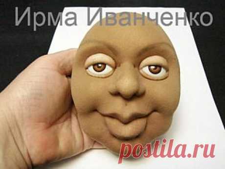 Установка глаз текстильной кукле .МК