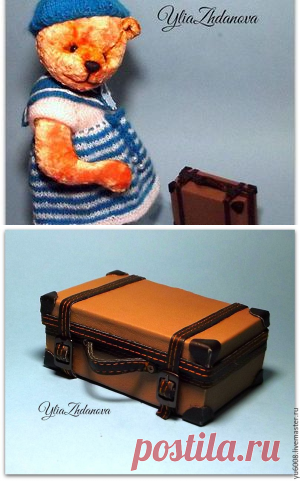 Мастерим чемодан для мишутки - Ярмарка Мастеров - ручная работа, handmade