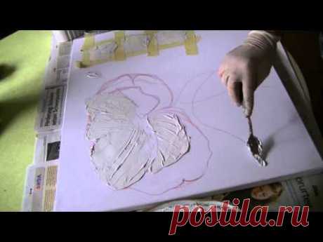 Mohnblüte malen lernen Teil1     Poppies acrylic  painting  demo   part 1