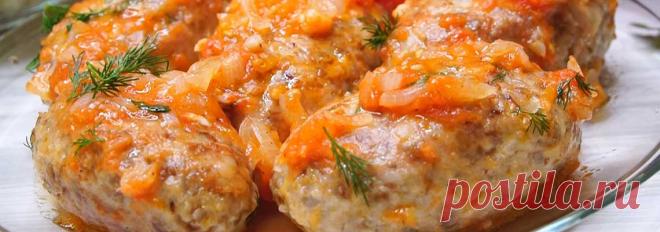 Гречаники из мяса в томатном соусе • Рецепт Аппетитные гречаники из мяса в томатном соусе, приготовленные в сковороде, очень вкусные и сытные.