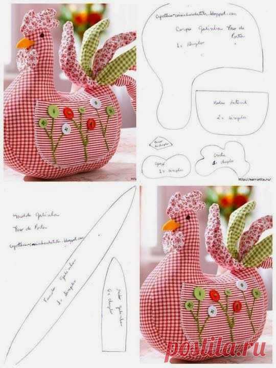 Как сшить курочку из ткани своими руками?