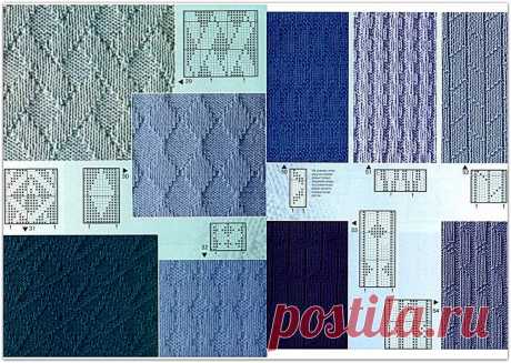 Легко и просто: 52 интересных узора из лицевых и изнаночных петель | Paradosik_Handmade | Яндекс Дзен