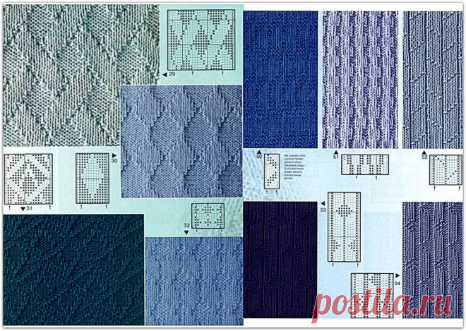 Легко и просто: 52 интересных узора из лицевых и изнаночных петель | Paradosik_Handmade | Яндекс Дзен
