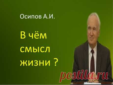 Осипов А.И.|В чём смысл жизни?
