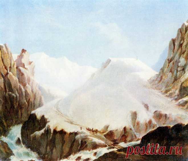 (2) Facebook

"Крестовая гора" (масло, 1837-1838) 
© Предоставлено Государственным музеем-заповедником "Тарханы"